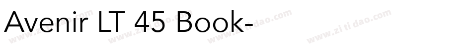 Avenir LT 45 Book字体转换